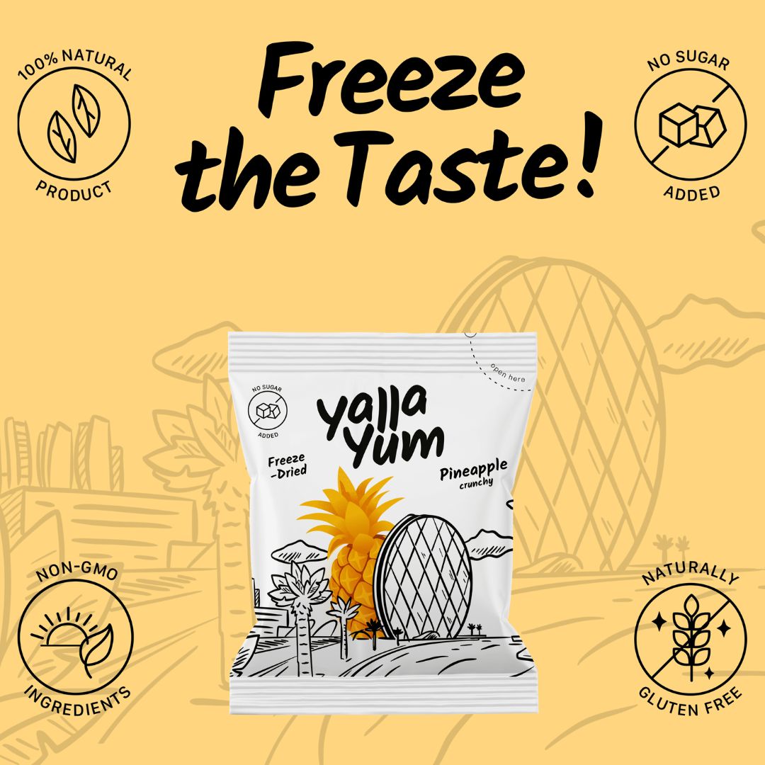 Freeze-Dried Pineapple - 6 Packs