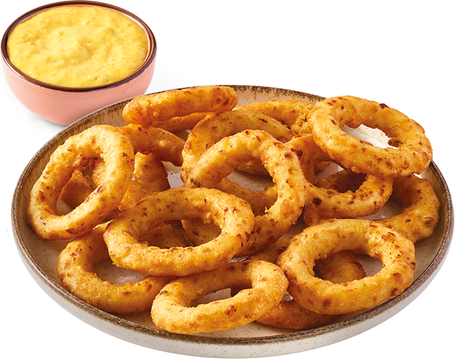 Battered onion rings