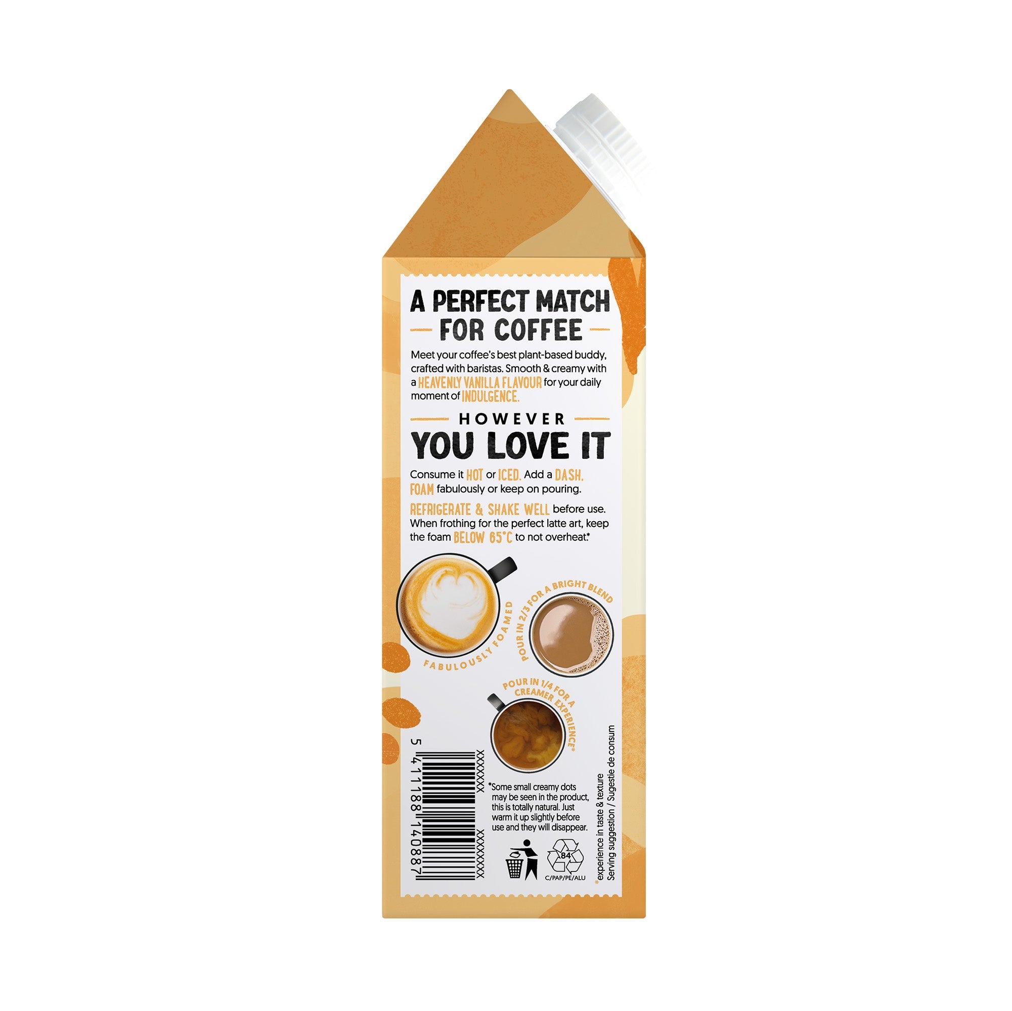 Alpro Barista Oat Vanilla 750ml, 100% Plant Based And Dairy Free, Suitable For Vegans, Naturally Free From Lactose, Rich In Nutrients