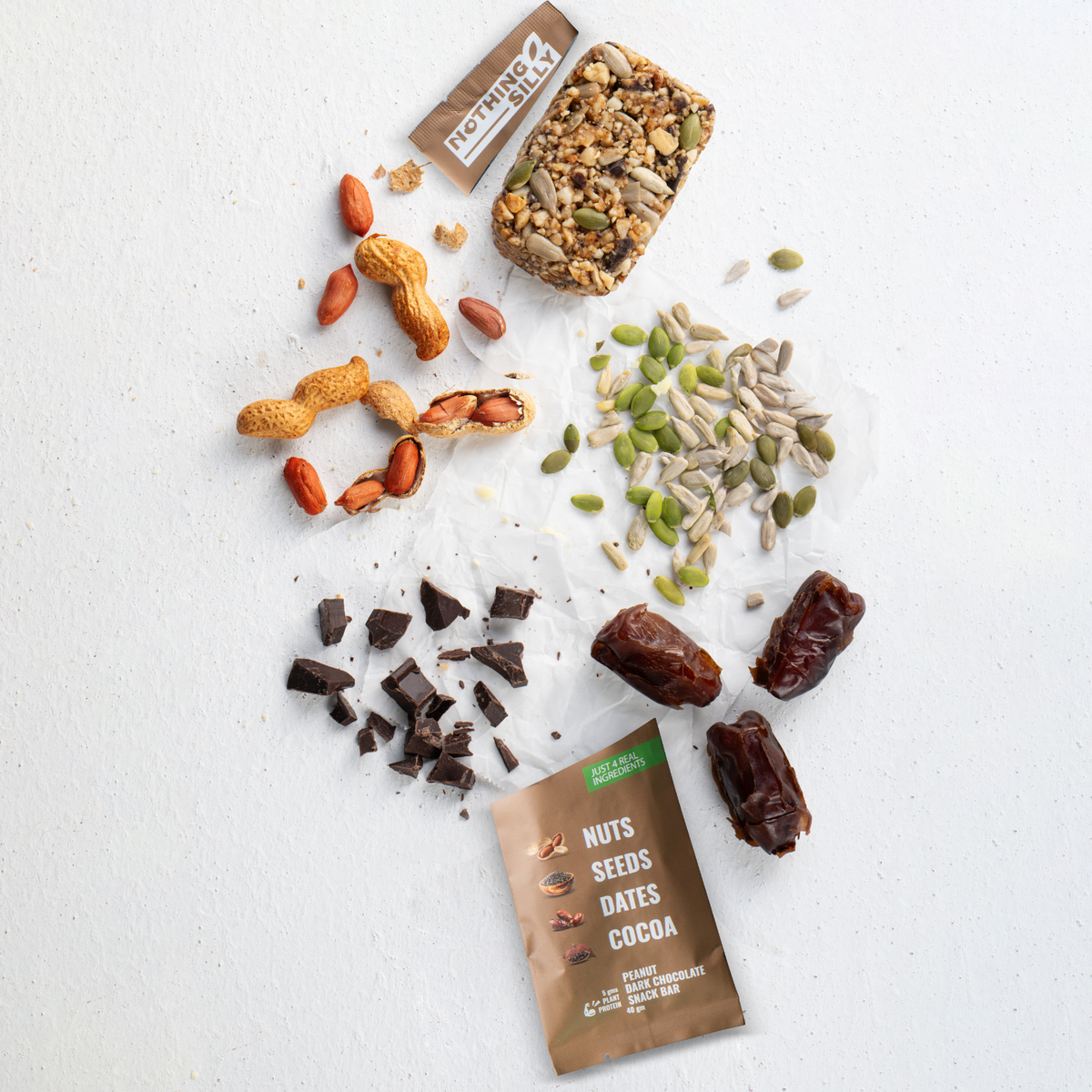 Nothing Silly - Peanut Dark Chocolate - 1 Bar