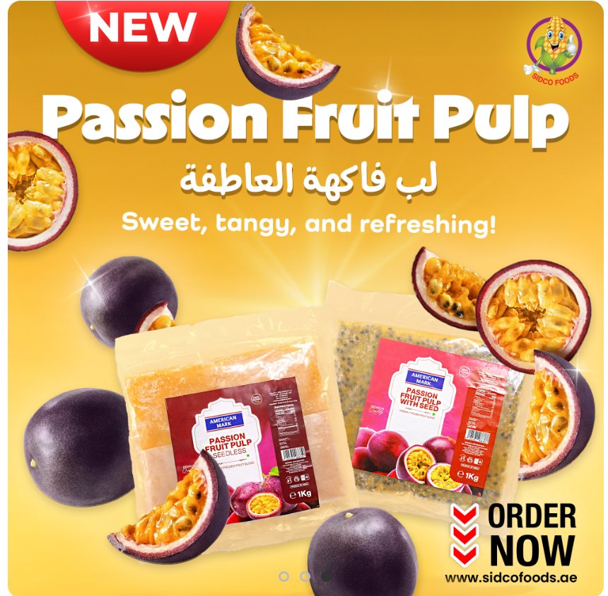 Passion fruit pulp - withseed