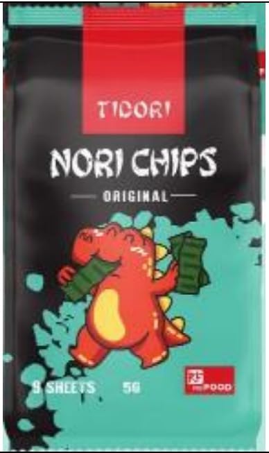 Tidori Nori Chips Original Taste 5g (Pack of 3)