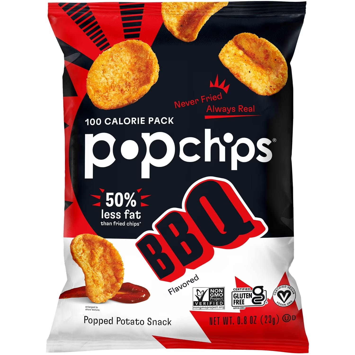 Popchips BBQ Flavored Potato Chips 23g