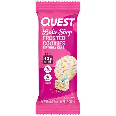 Quest Bake Shop Frosted Cookies Birthday Cake Flavor 50g