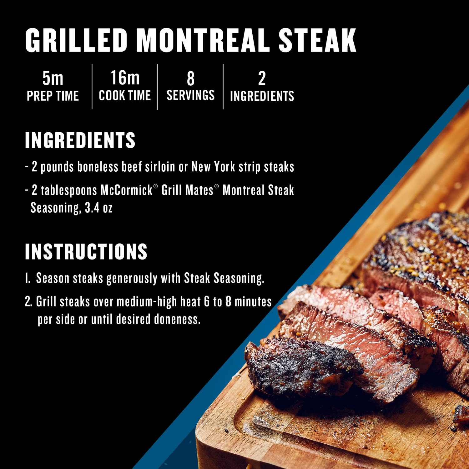 McCormick Grill Mates Montreal Steak Seasoning - 822g