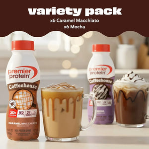 Premier Protein 30g Coffeehouse Variety Pack, 11.5 fl. oz., 12 Pack