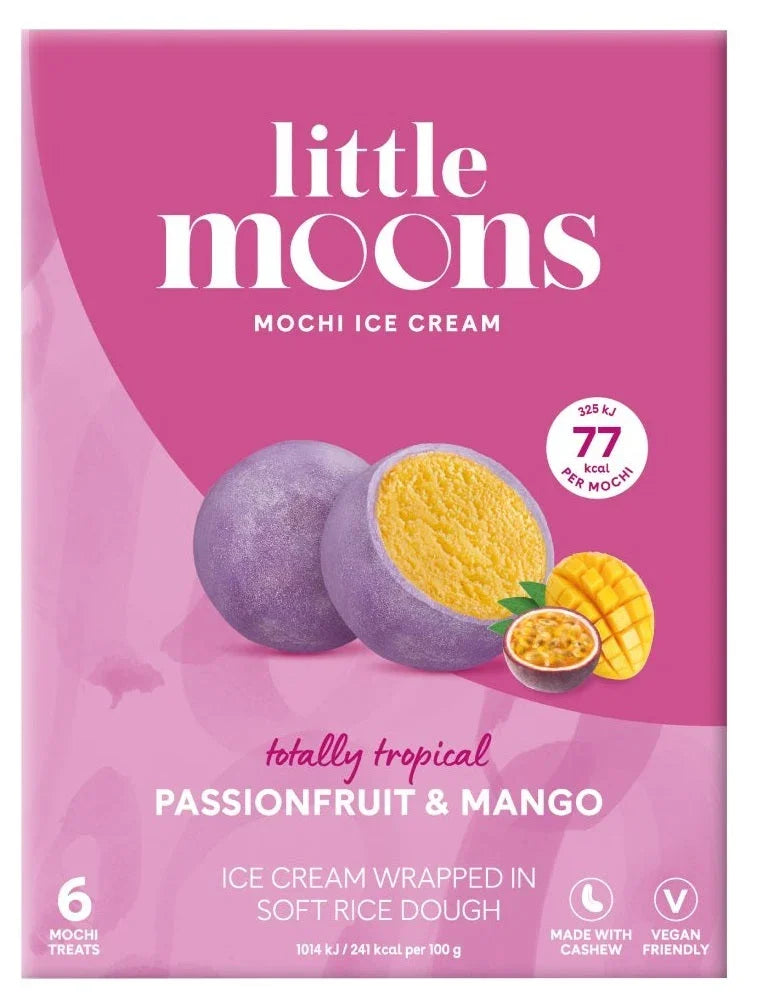 Little Moons Vegan Passionfruit And Mango 6 Mochi Ice Cream 192g