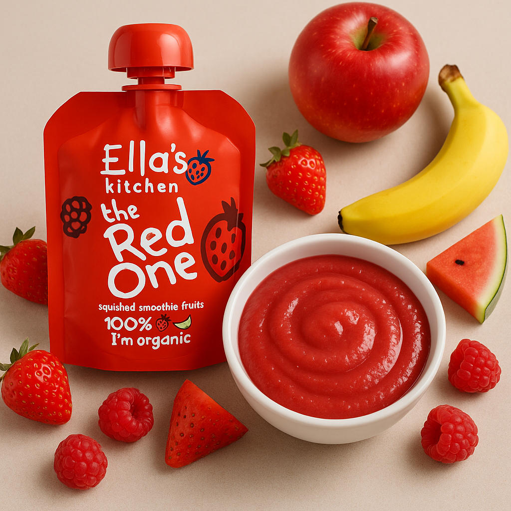 Ella's Kitchen organic the red one 90g x 5. Expiry Date: 1-May-26