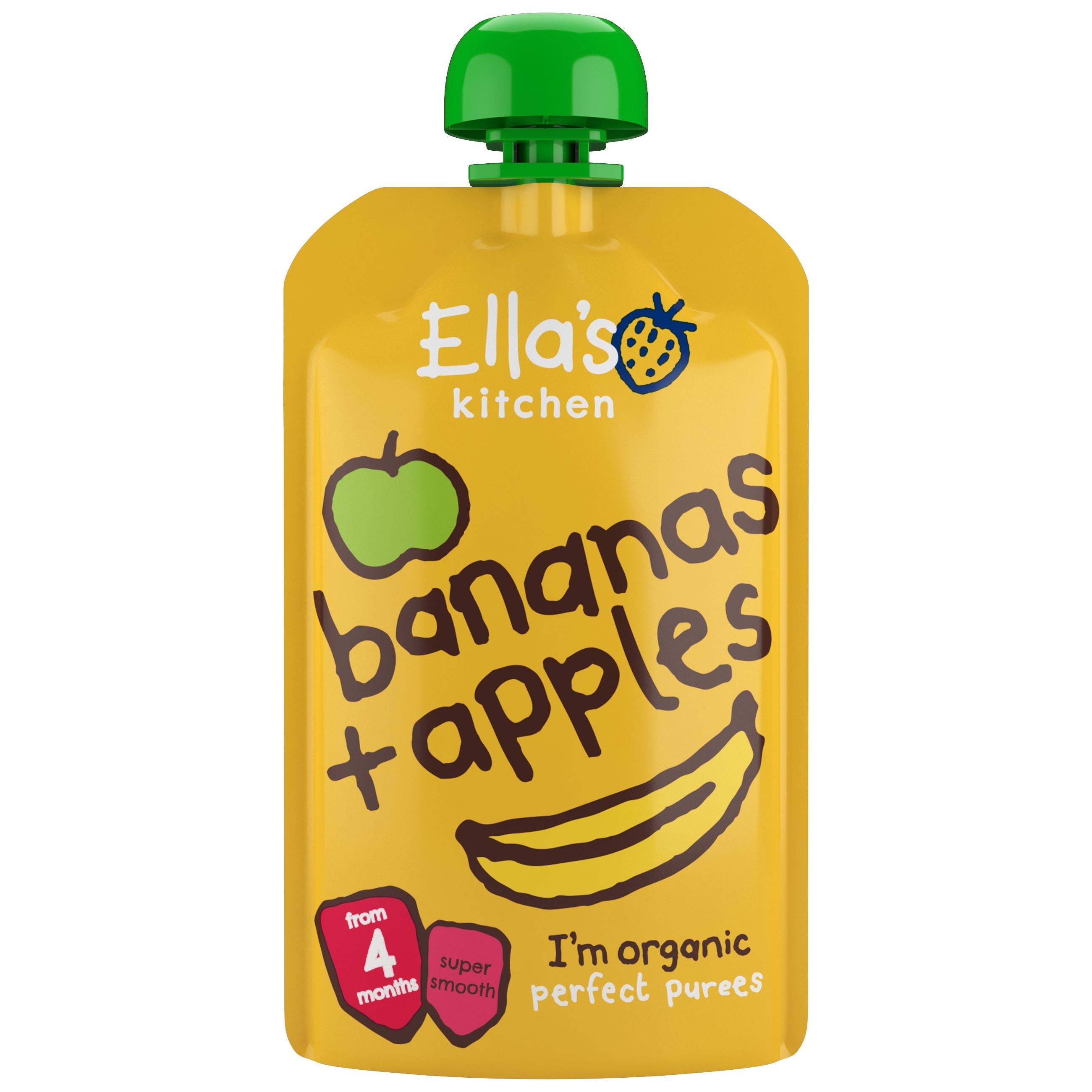 Ella's Kitchen organic apples + bananas 120g.