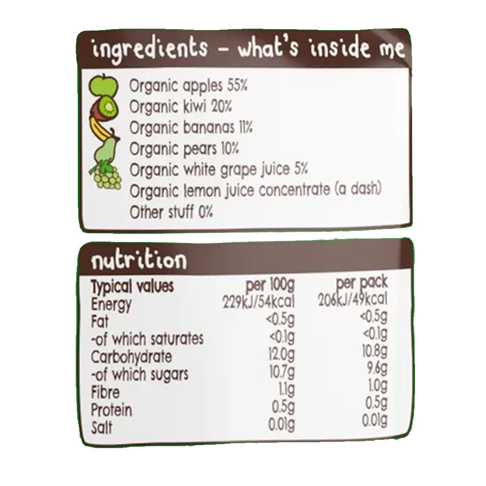 Ella's Kitchen organic the green one 90g x 5. Expiry Date: 1-May-26