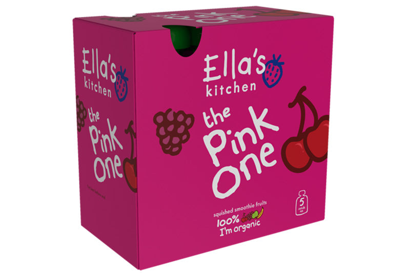 Ella's Kitchen organic the pink one 90g x 5. Expiry Date: 1-Jun-26