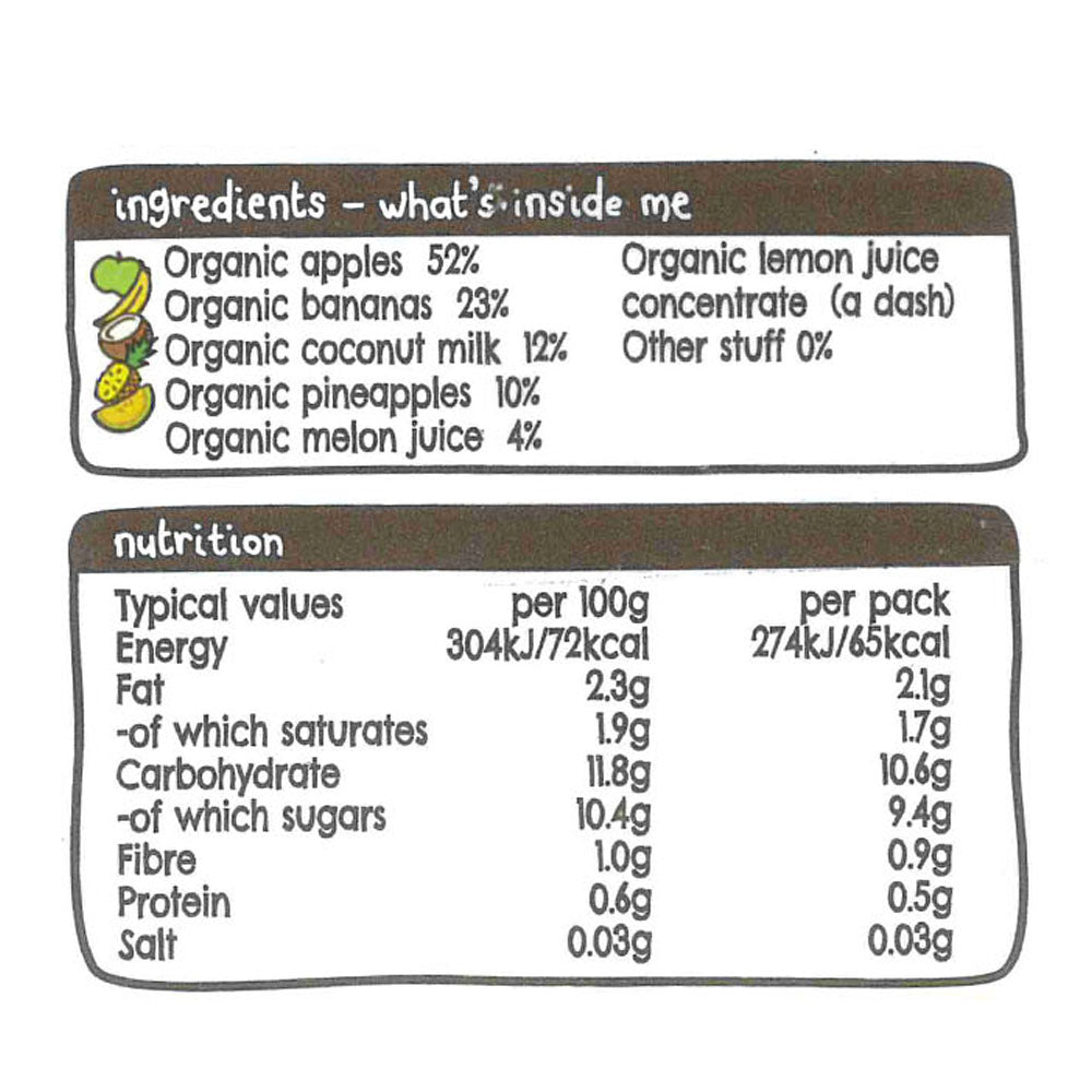 Ella's Kitchen organic the white one 90g x 4