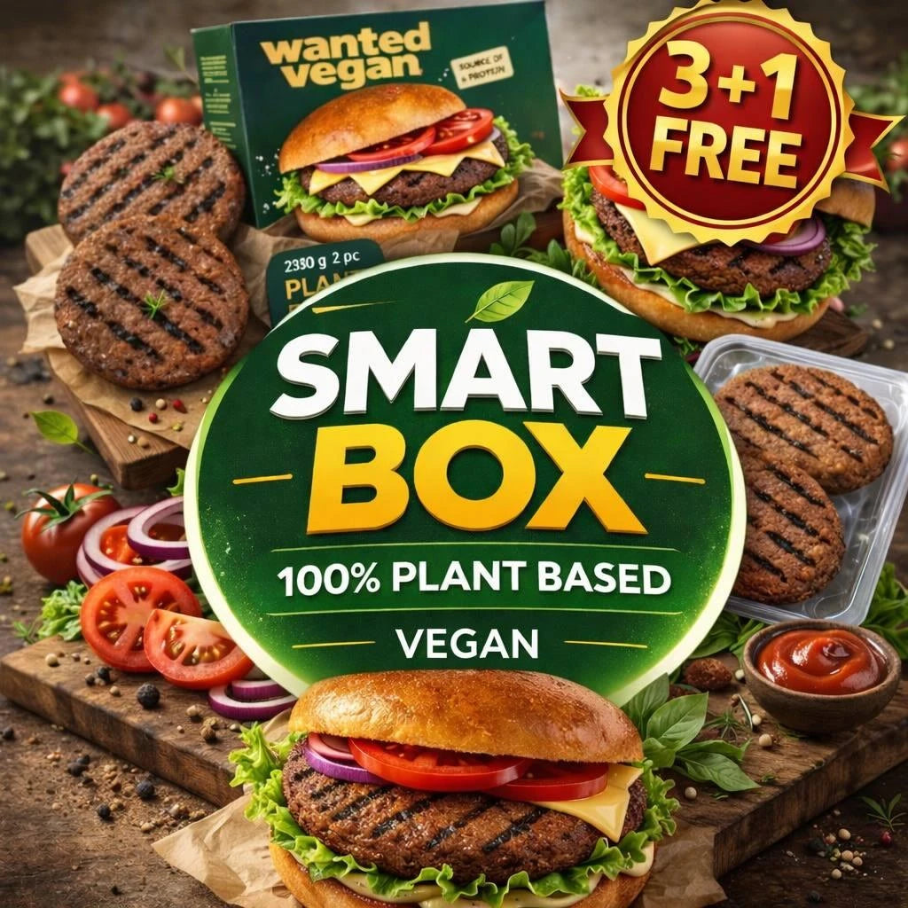Smart Burger Box: 4 Packs for the Price of 3 (100% Plant-Based)