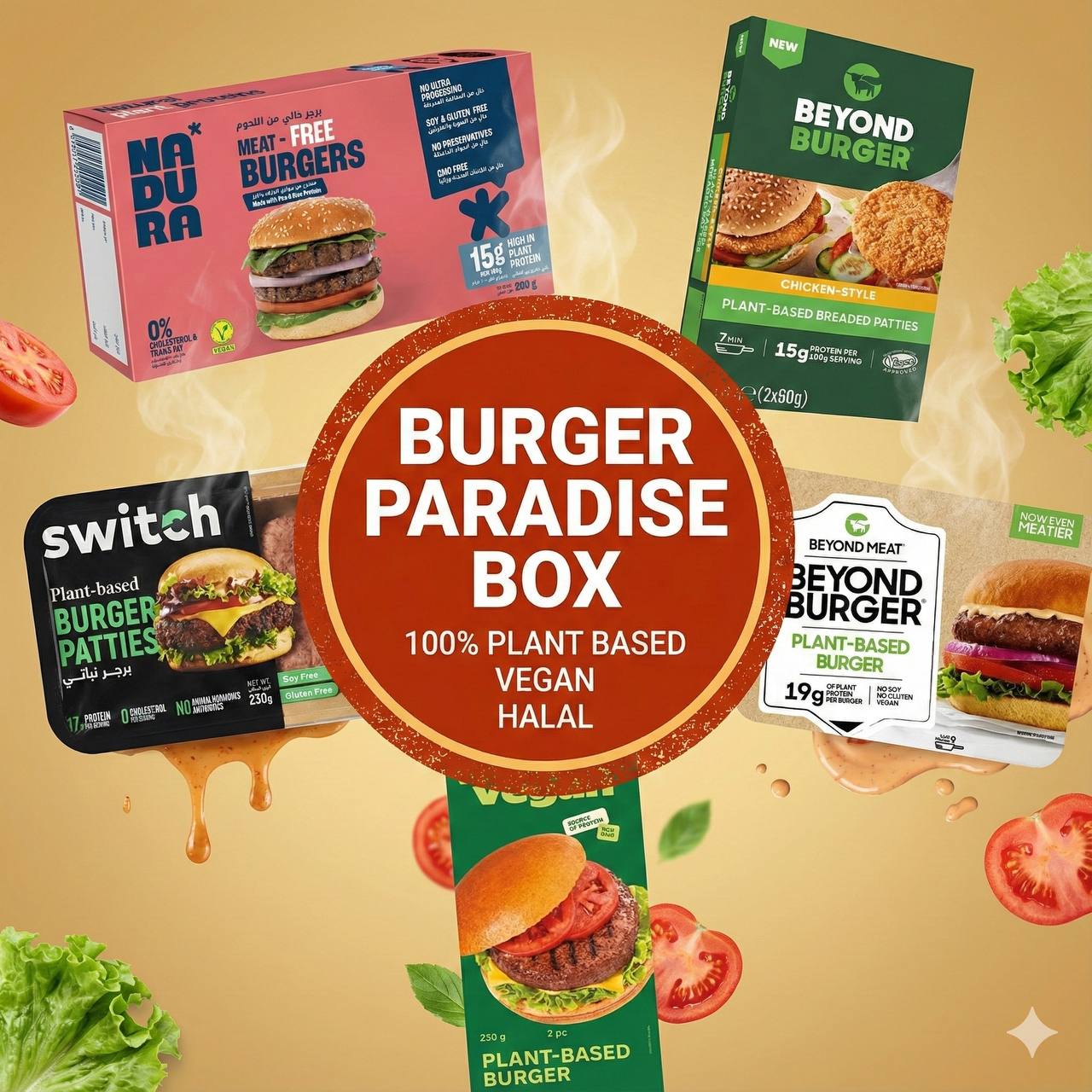 BURGER PARADISE BOX x2 inside