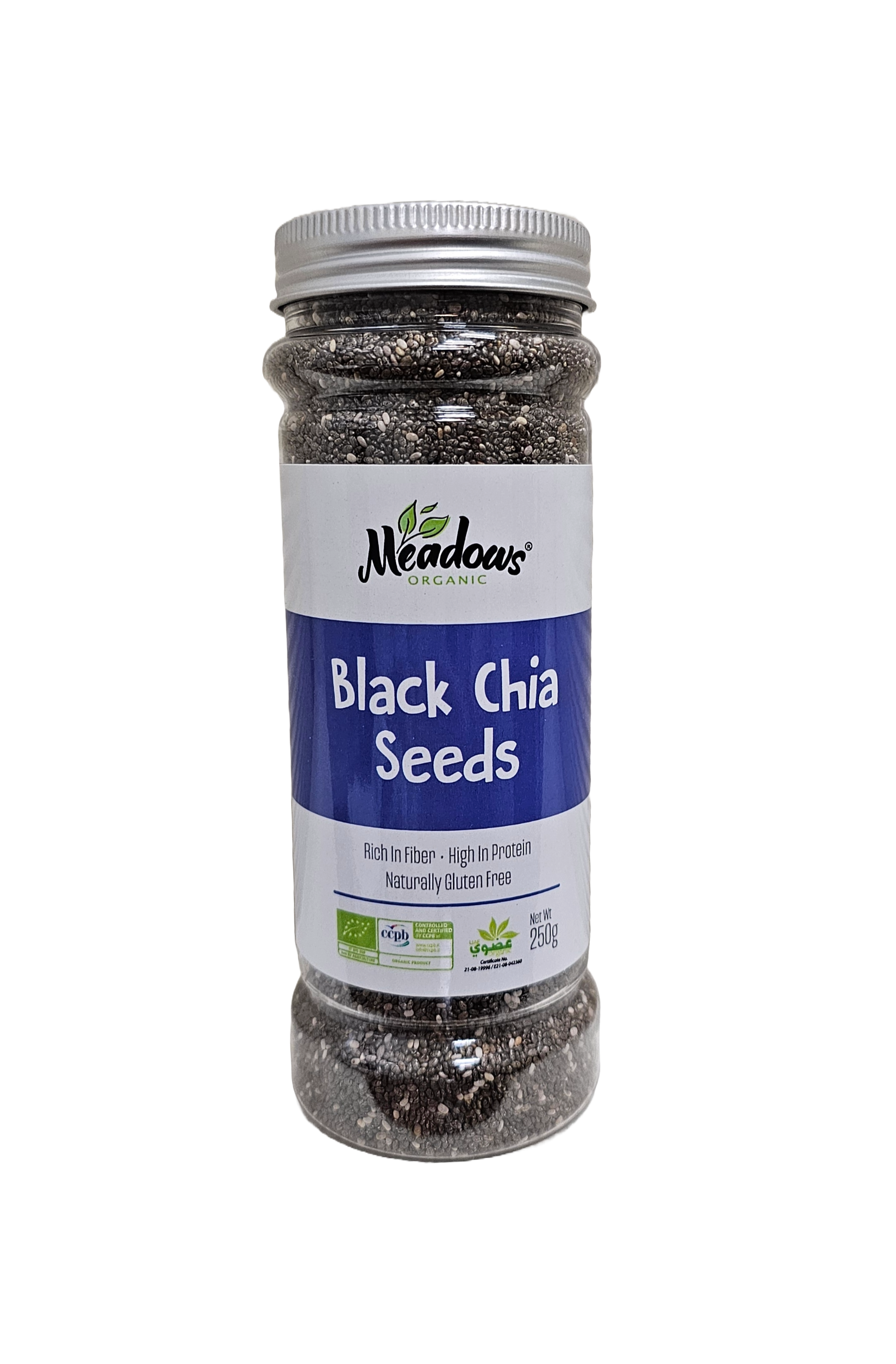 Meadows Organic Black Chia Seeds 250g