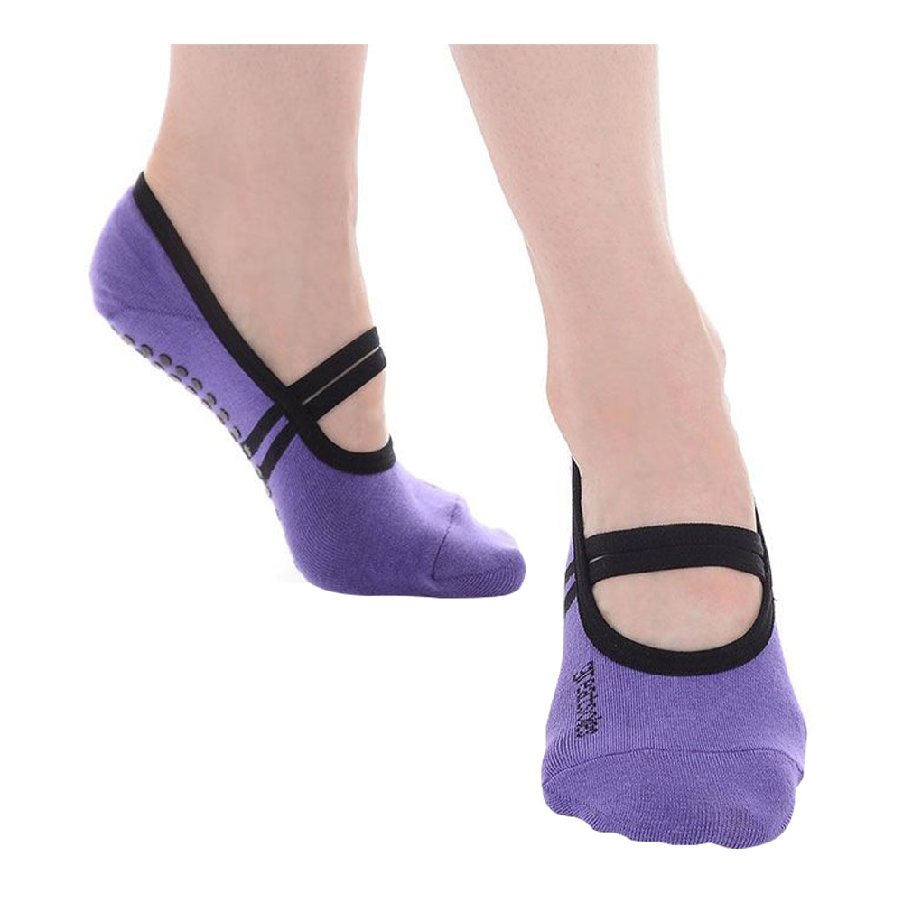 Great Soles - جوارب جريبت الكلاسيكية للباليه - بنفسجي/أسود