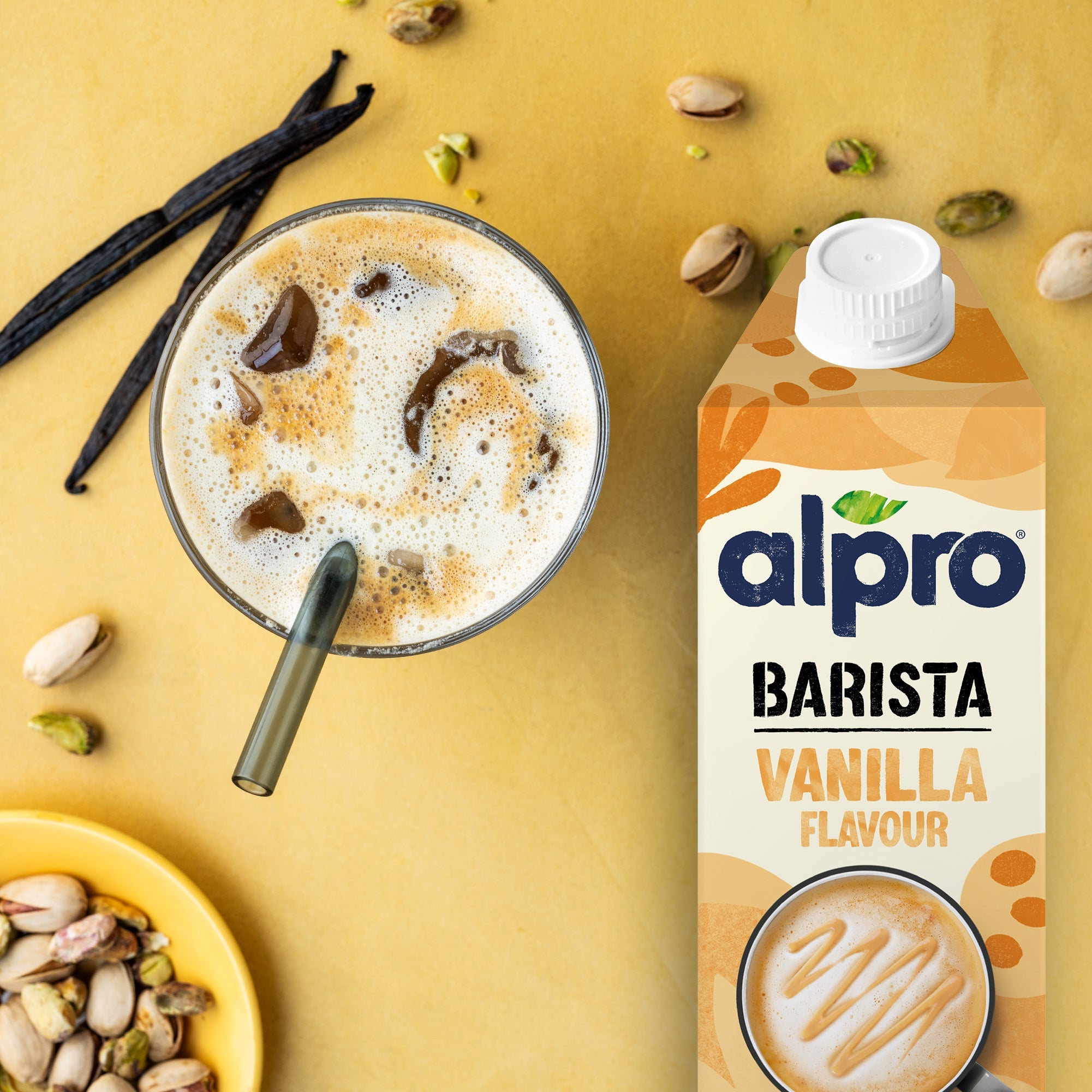 Alpro Barista Oat Vanilla 750ml Dual Pack, 100% Plant Based And Dairy Free, Suitable For Vegans, Naturally Free From Lactose, Rich In Nutrients