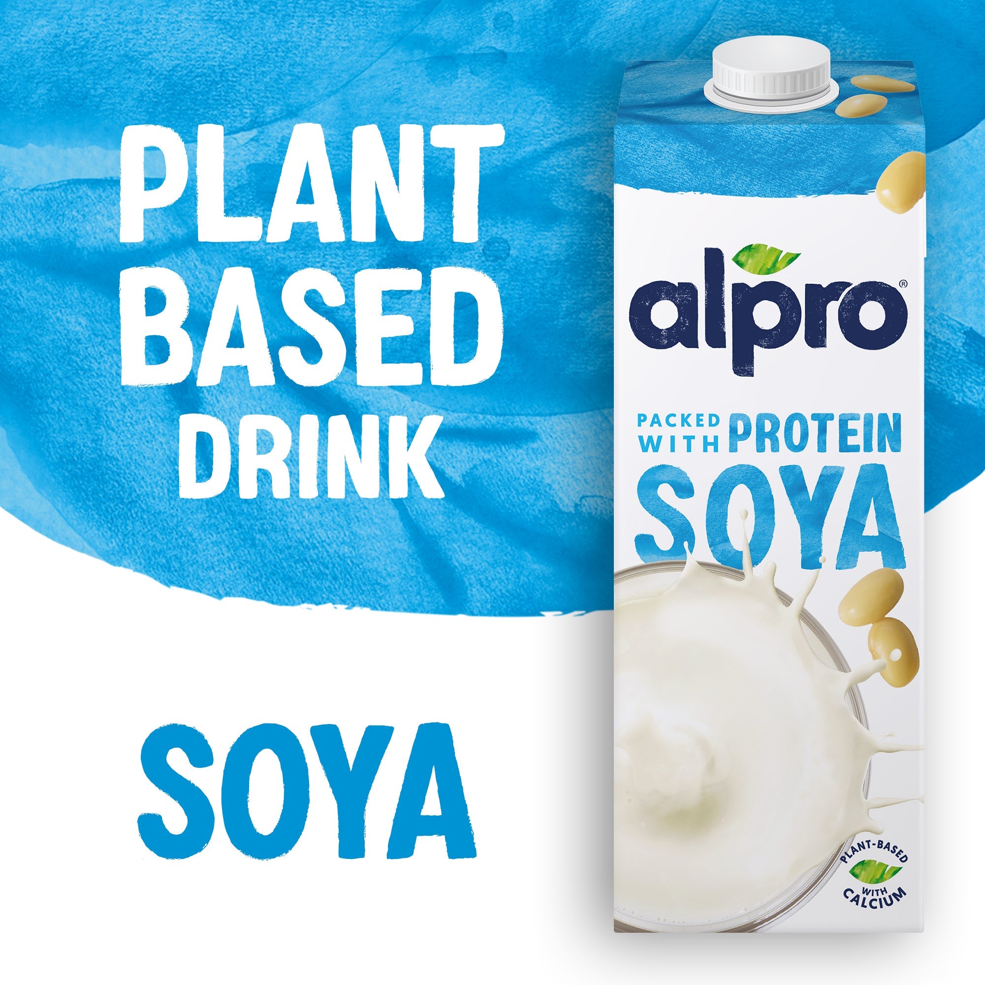 Alpro Soya Drink 1L, 100% Plant Based And Dairy Free, Suitable For Vegans, Naturally Free From Lactose, Rich In Nutrients