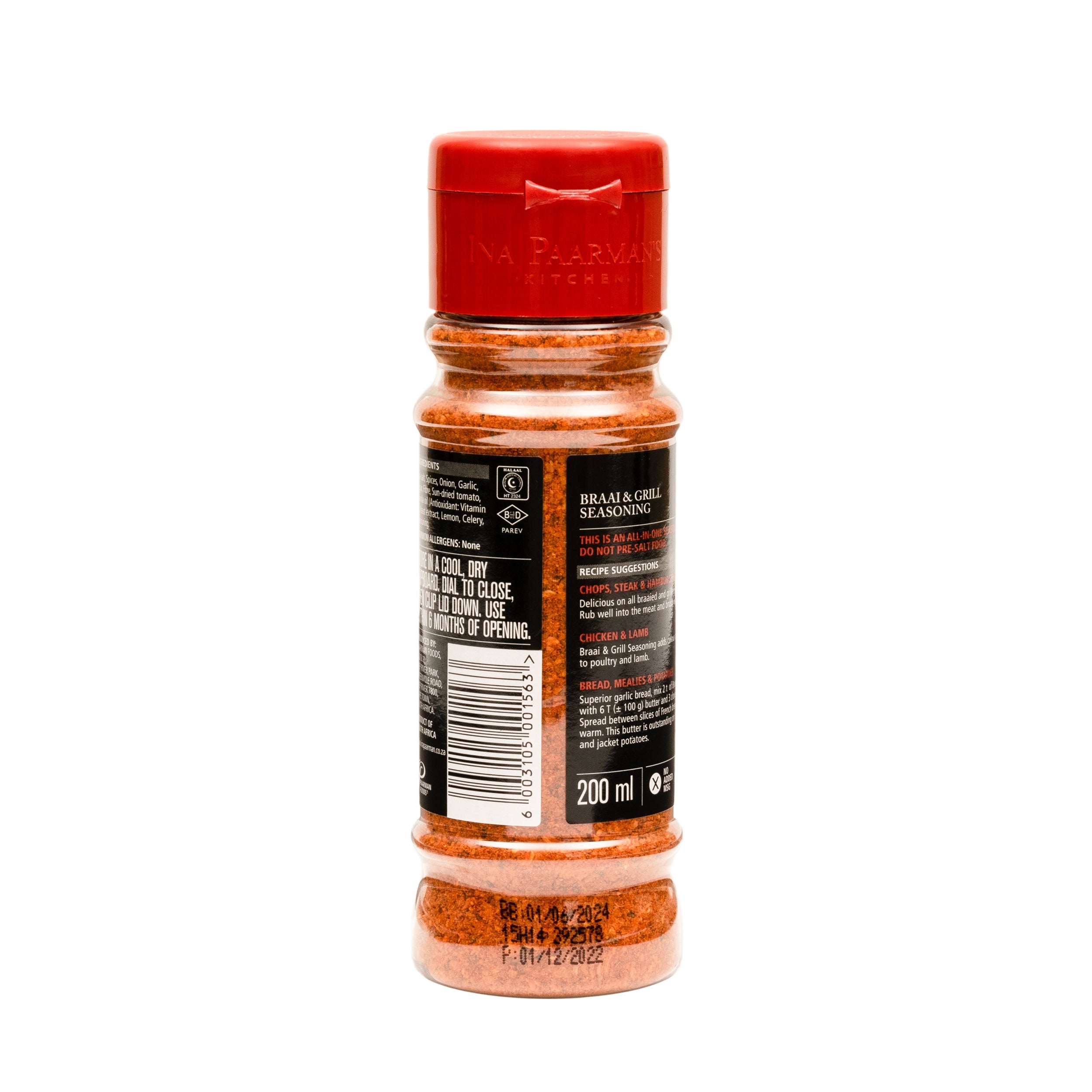 Ina Paarman All-In-One Braai & Grill Seasoning 200ml