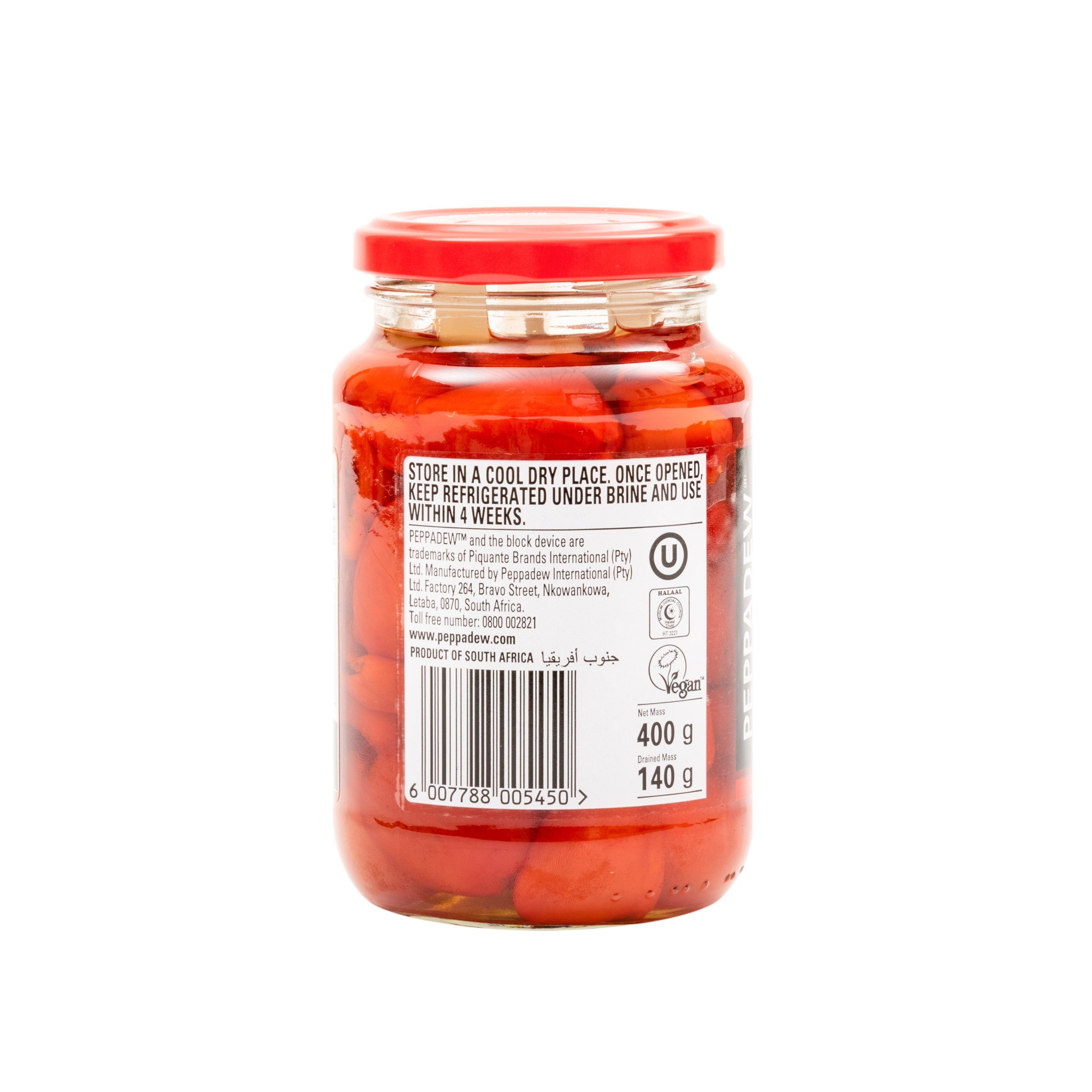 Peppadew Hot Whole Sweet Piquante Peppers 400g