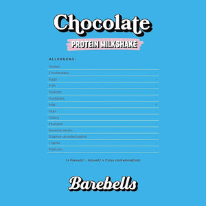 Barebbells Sugar Free & Locus Free Chocolate Milkshake 330ml