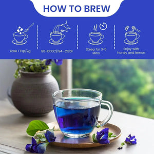 Blue Tea Butterfly Pea Flower - 100g