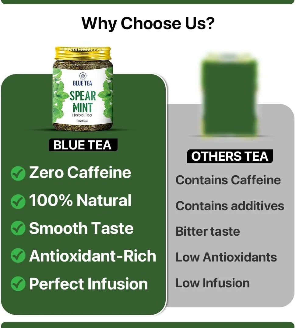 Blue Tea Spear Mint Herbal Tea 100g