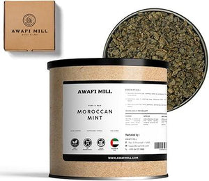 AWAFI MILL Moroccan Mint Leaves Mentha Spicata Var - 100 g | 3.5 Oz