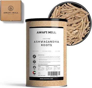 AWAFI MILL Ashwagandha Root Withania Somnifera - 100 g | 3.5 Oz