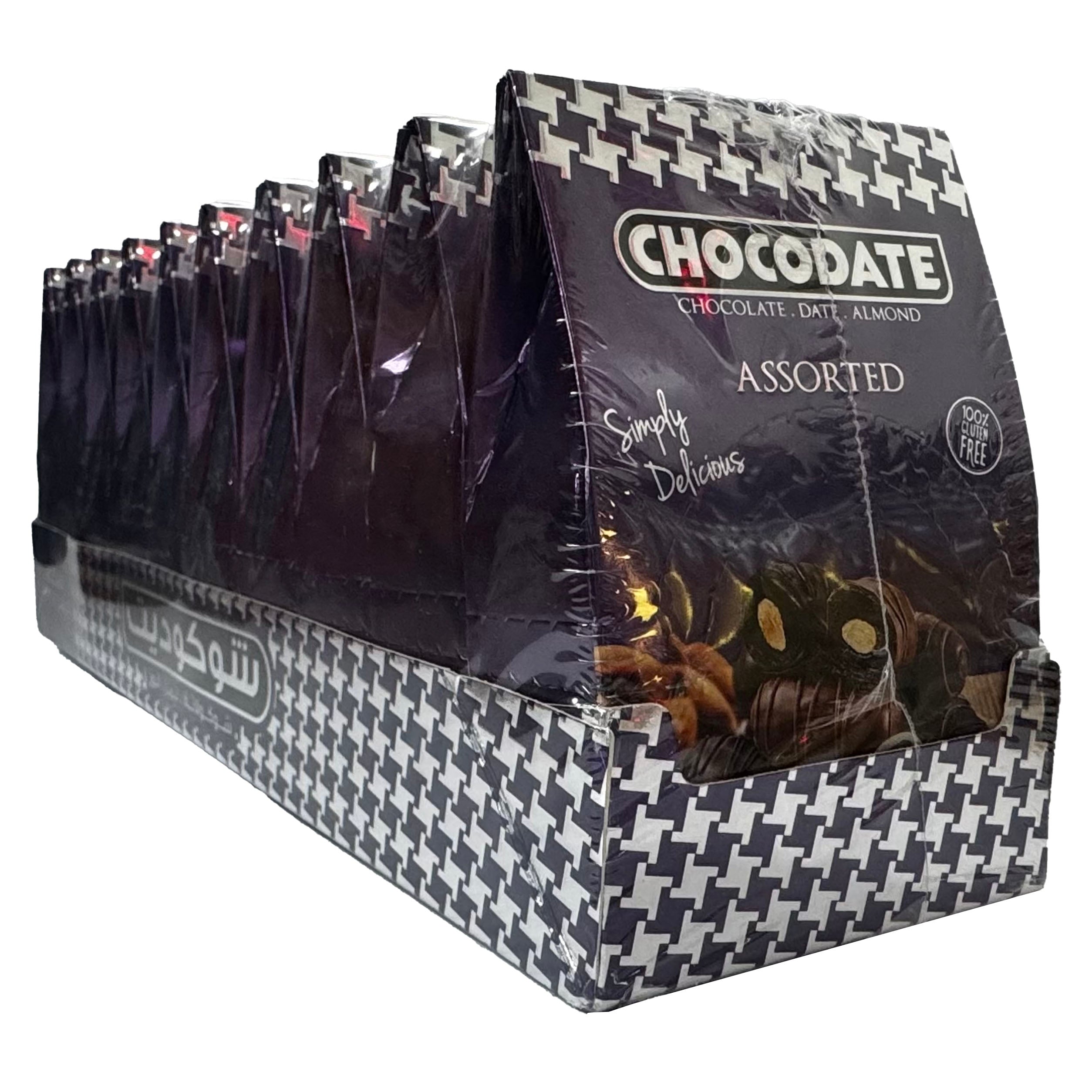 Chocodate Assorted | Exquisite Bite Sized Delicacy |Golden Roasted Almond 33gm (Pack of 10)