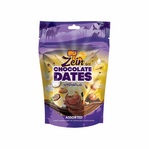 Chocodate Zein Chocolate Coated Dates, Assorted - 188gm