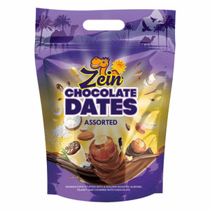 Chocodate Zein Chocolate Coated Dates, Assorted - 188gm