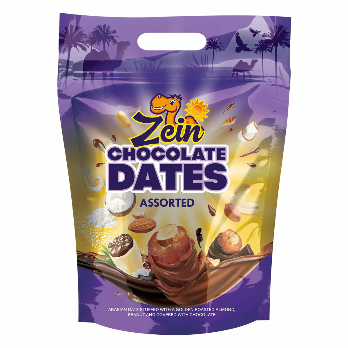 Chocodate Zein Chocolate Coated Dates, Assorted - 188gm