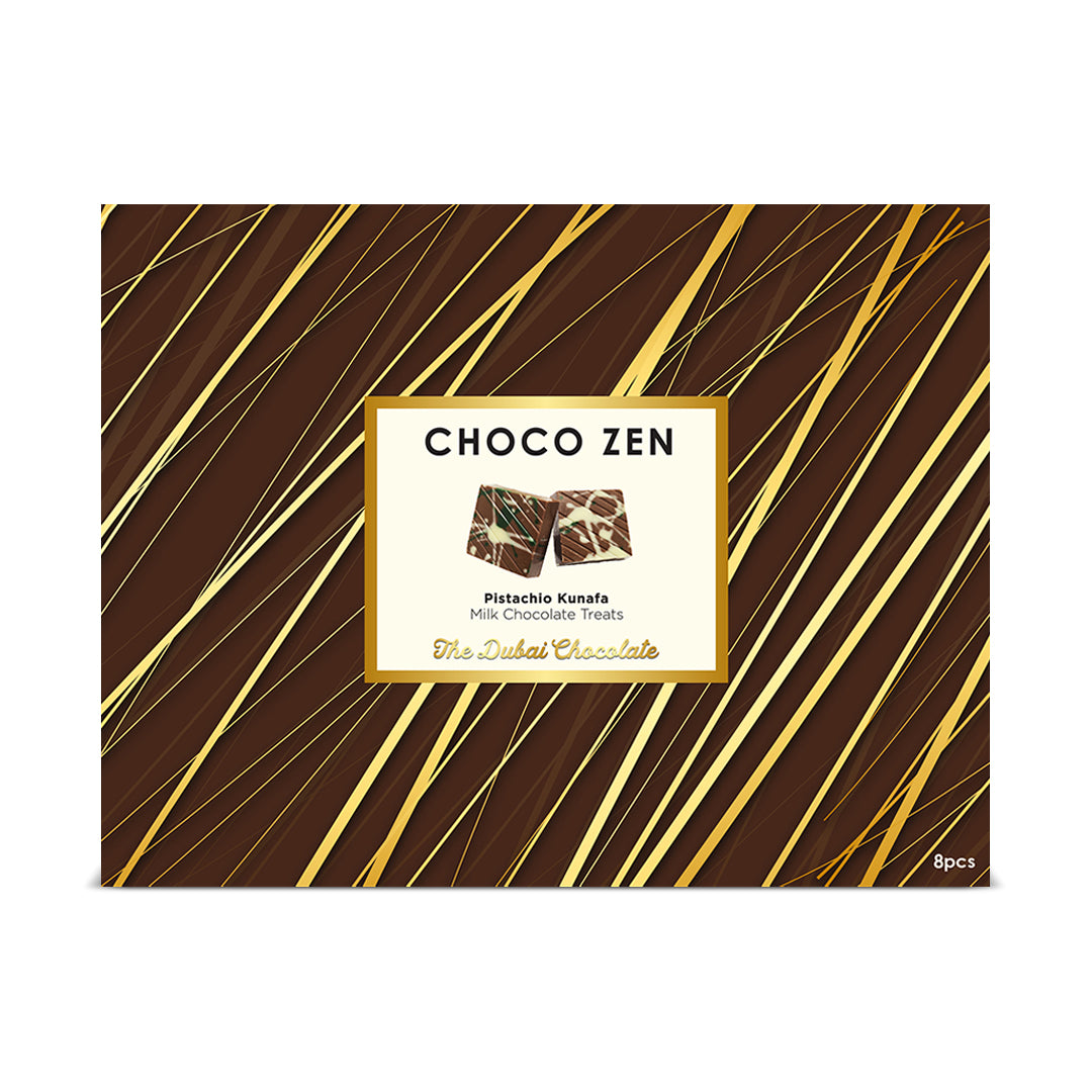 Choco Zen Pistachio Kunafa Dubai Chocolate Milk Treats