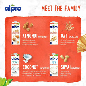 Alpro Soya Unsweetened - Case of 12 (12 x 1L)