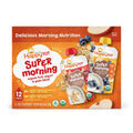 HappyTOT Organics Super Morning Pouch 113g, Apple Cinnamon and Blueberry Banana Variety-12 Pack