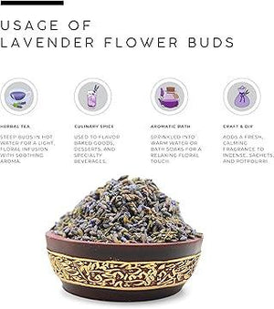 AWAFI MILL Lavender Flower Buds | Dried Lavandula - 100 g | 3.5 Oz