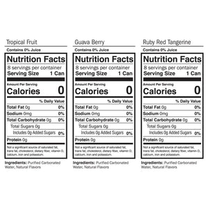 Waterloo Sparkling Water Variety Pack 355ml (TROPICAL-GUAVA-RUBY) 24 pk