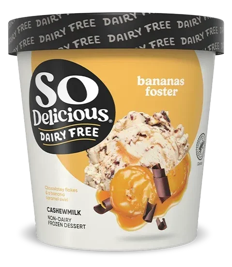So Delicious Bananas Foster Cashewmilk Non-Dairy Frozen Dessert 473ml