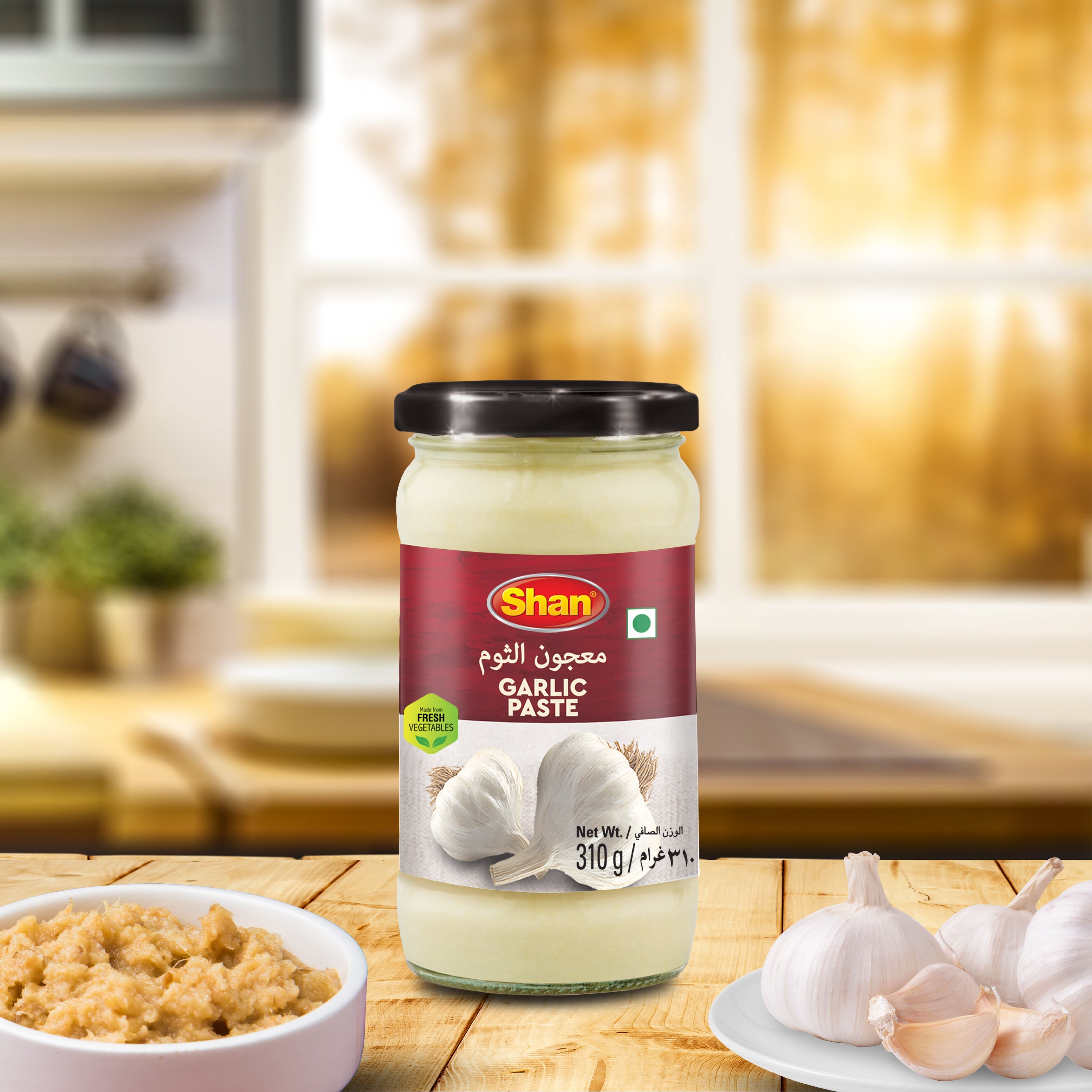 Shan Garlic Paste 310gm – Vegan Sauces & Condiments online UAE