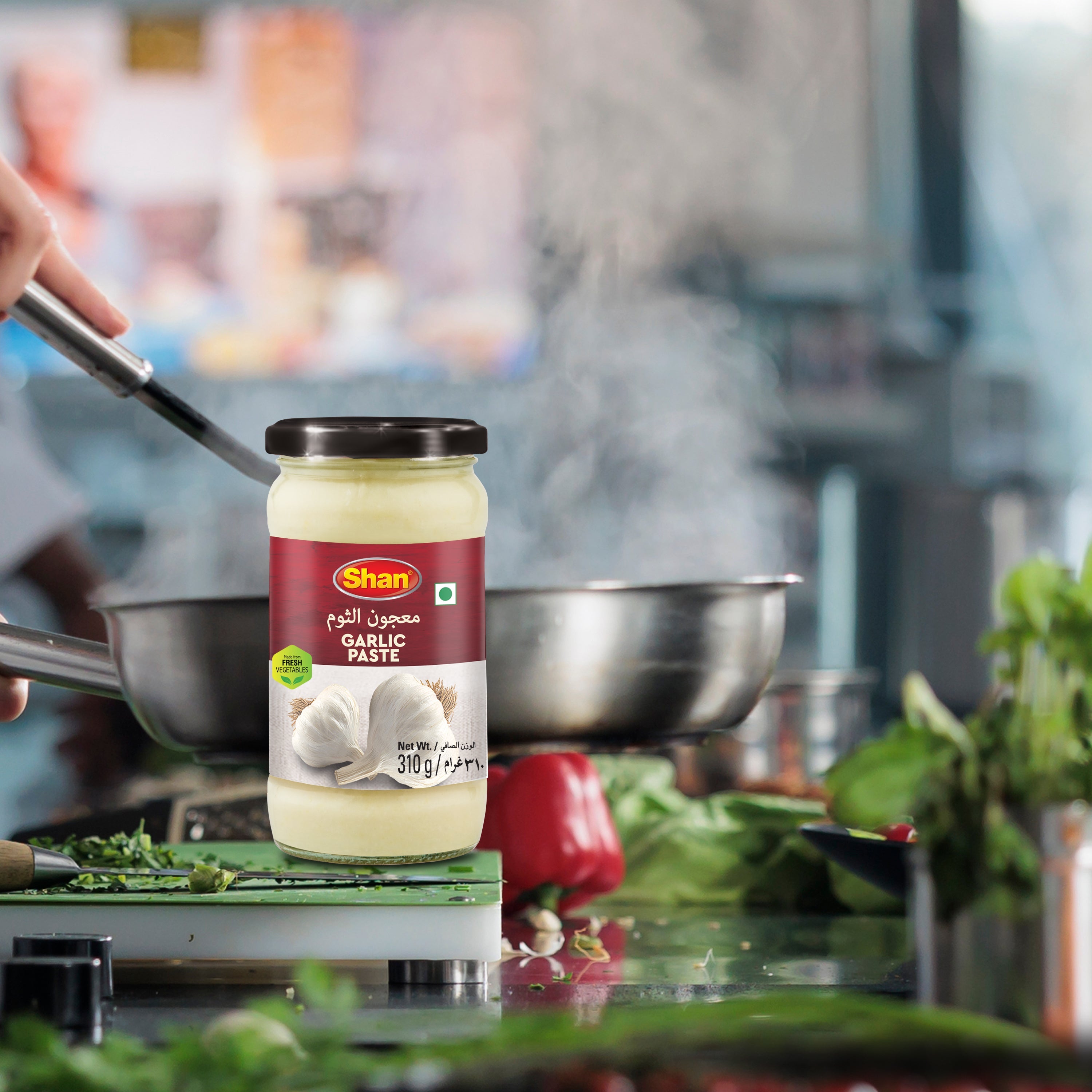 Shan Garlic Paste 310gm – Vegan Sauces & Condiments online UAE