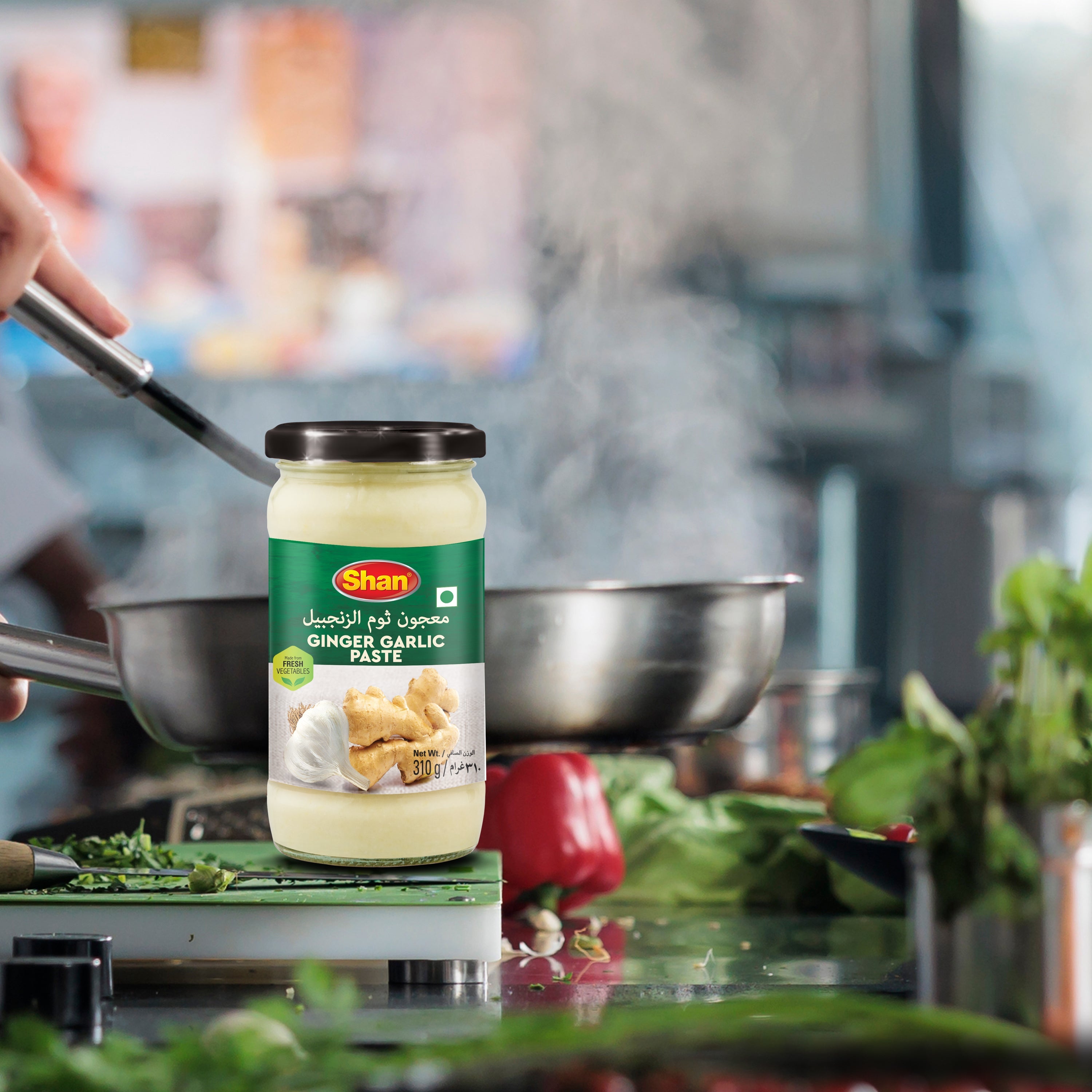 Shan Ginger Garlic Paste 310gm – Vegan Sauces & Condiments online UAE