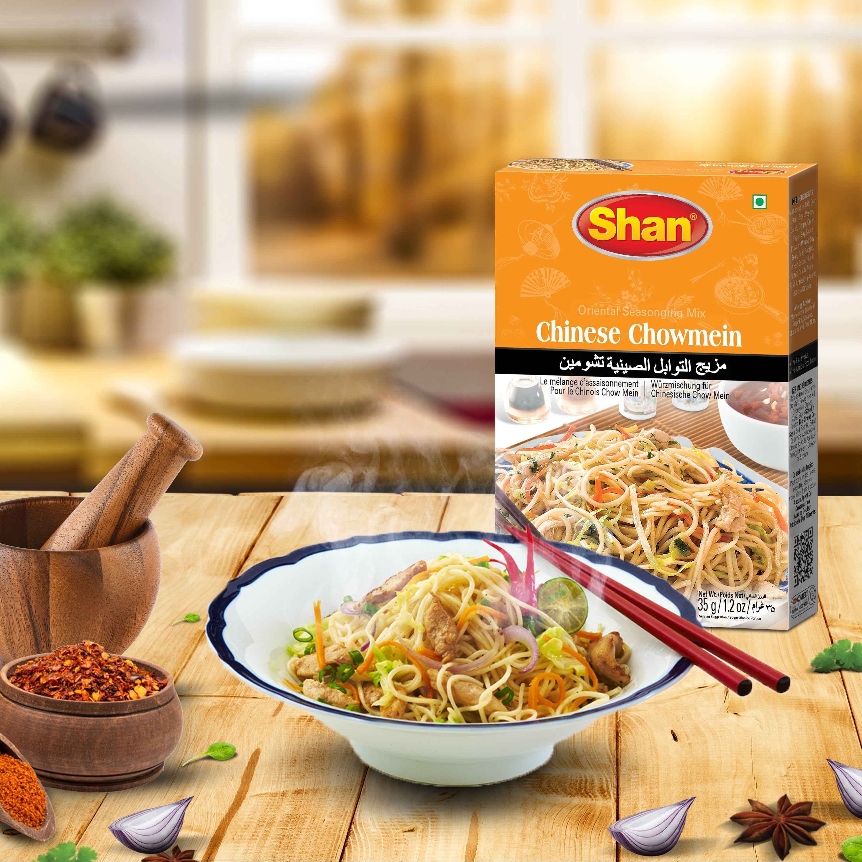 Shan Chinese Chowmein Oriental Seasoning Mix 35gm