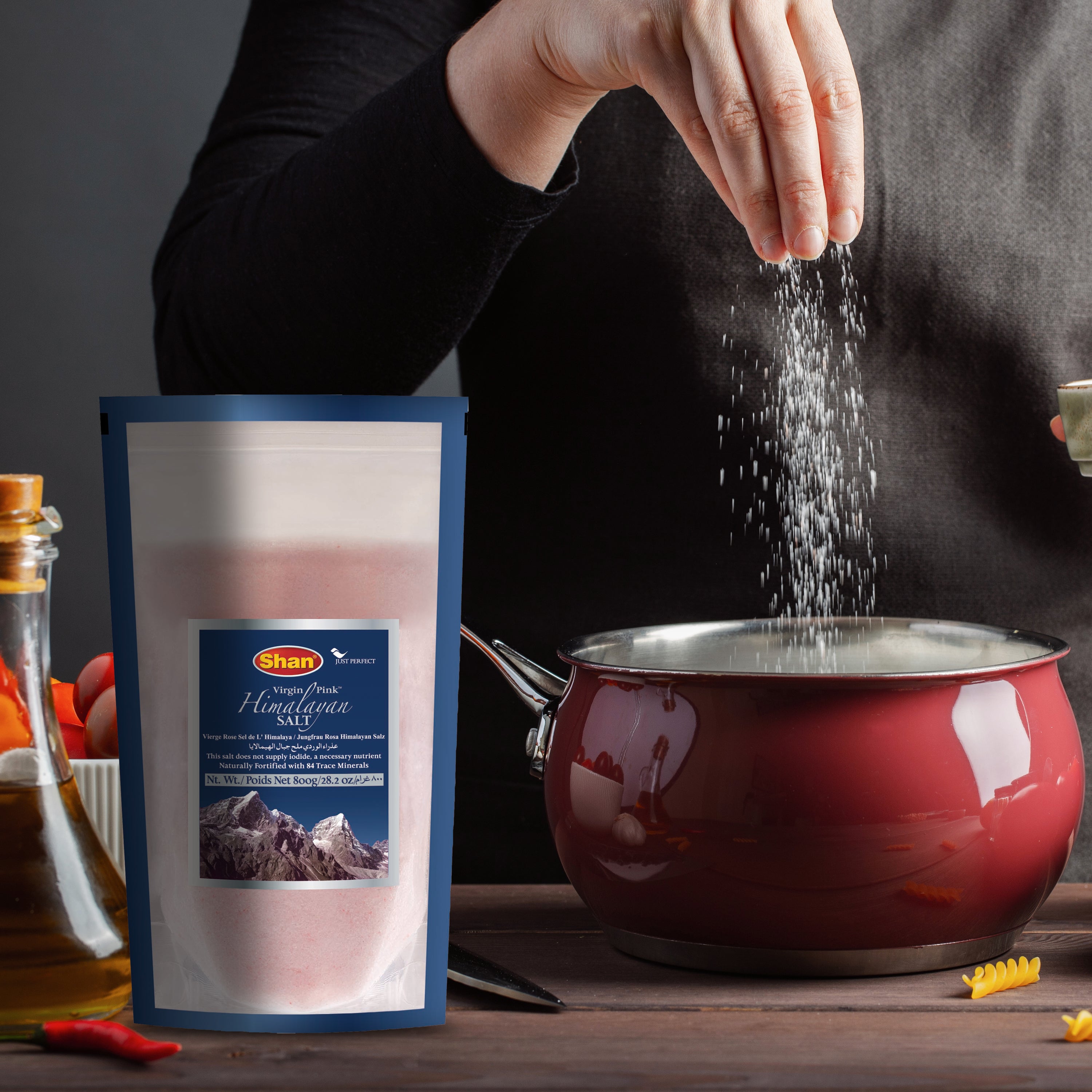 Shan Himalayan Virgin Pink Salt 800gm (Stand up Pouch) – Organic Herbs & Spices online UAE