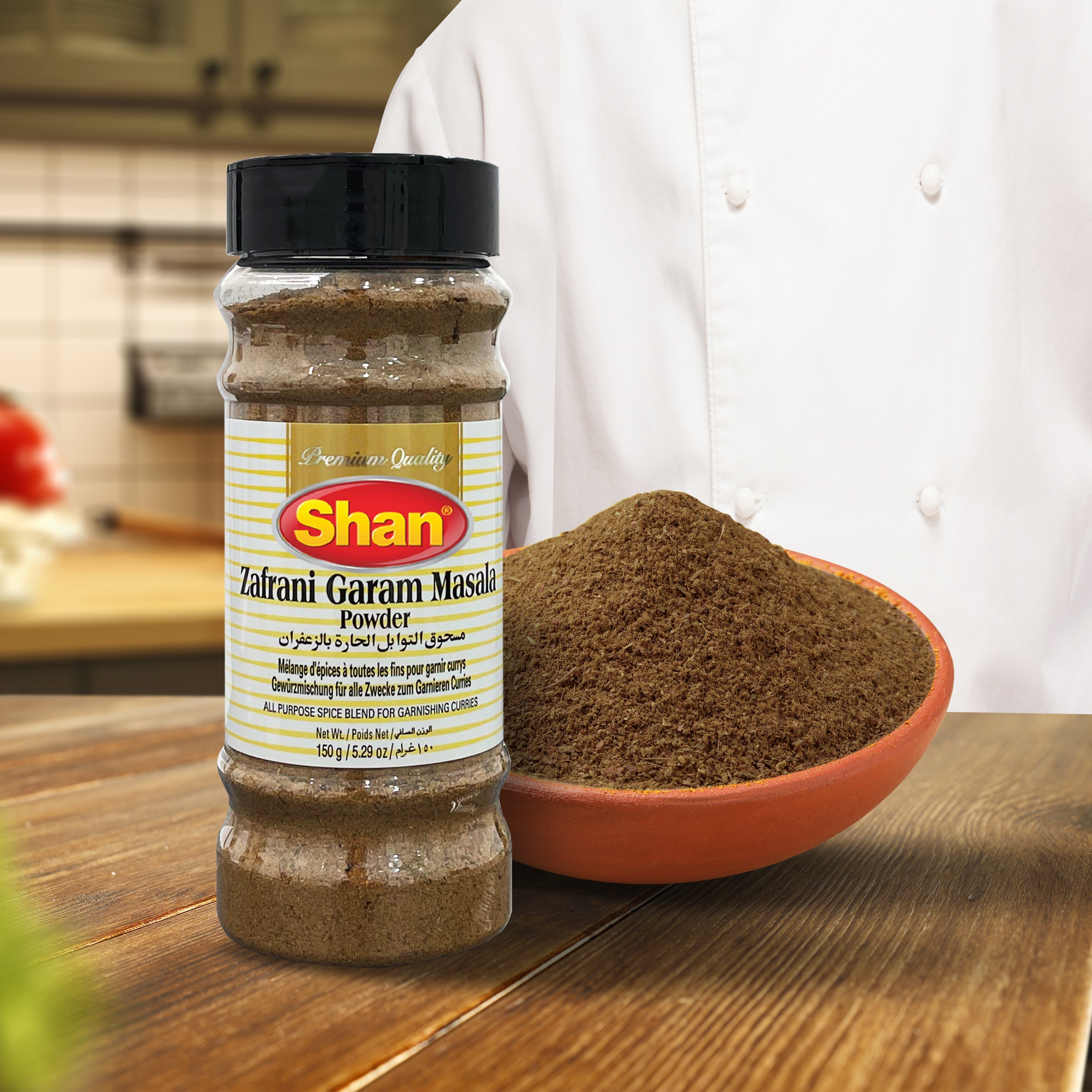 Shan Zafrani Garam Masala Powder 150gm - Bottle