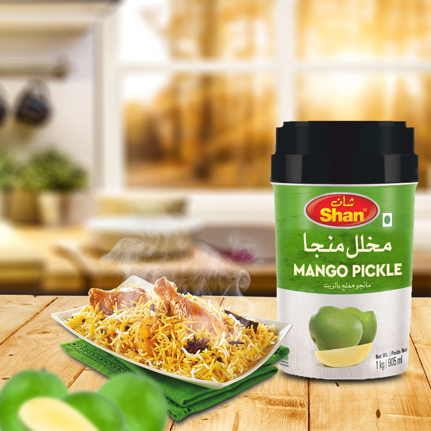 Shan Mango Pickle 1kg – Vegan Sauces & Condiments online UAE