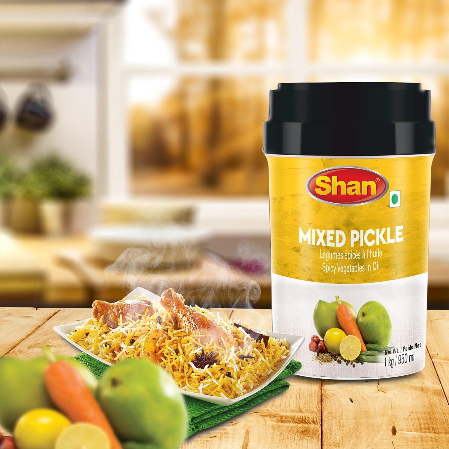 Shan Mixed Pickle 1kg – Vegan Sauces & Condiments online UAE