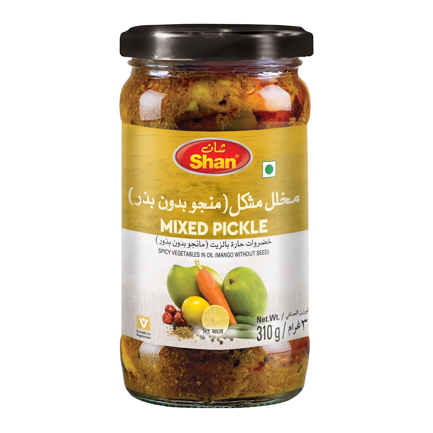 Shan Mixed Pickle 300gm – Vegan Sauces & Condiments online UAE