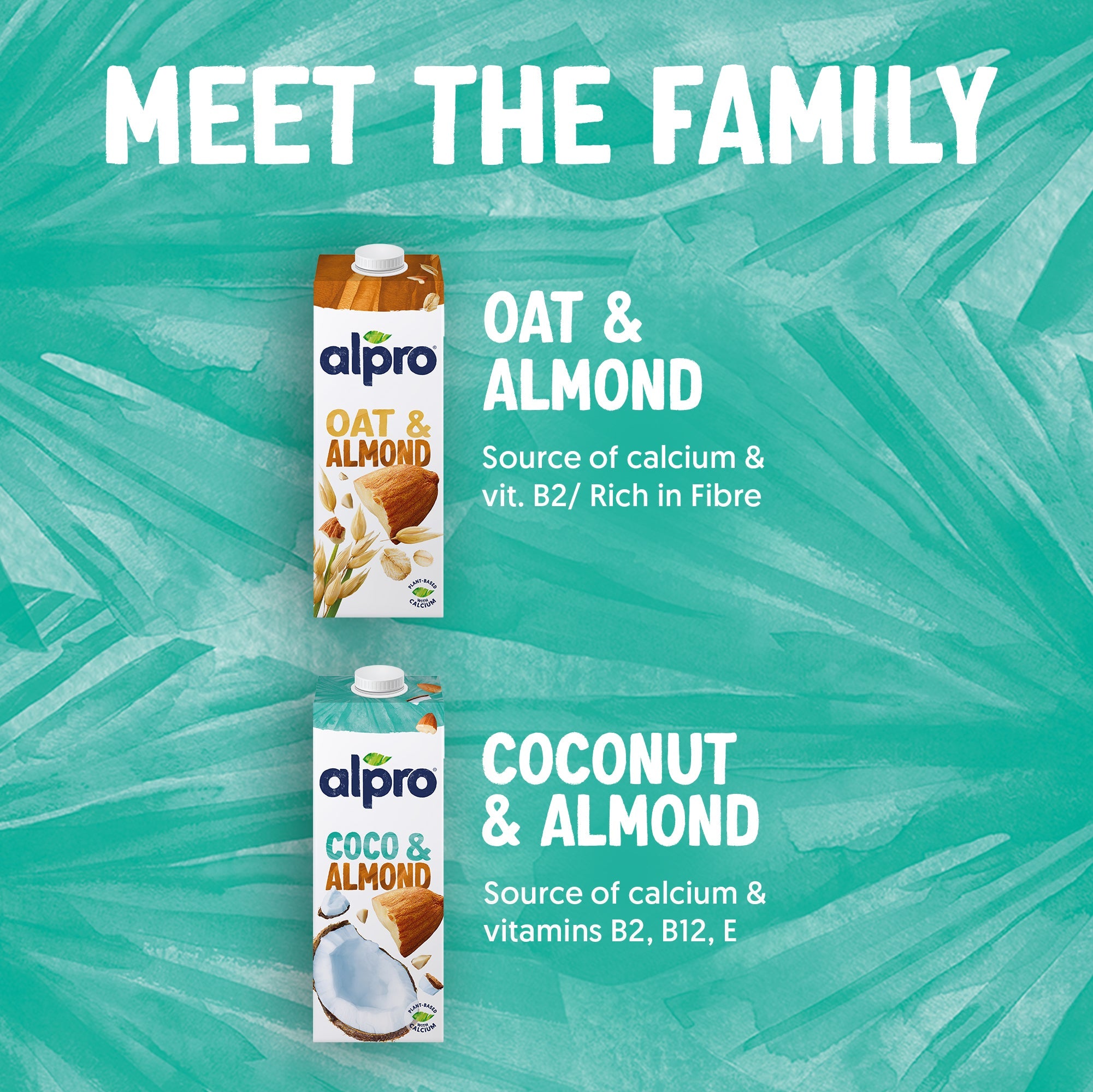 Alpro Drink Coconut-Almond (1l x 8), 100% Plant Based And Dairy Free, Suitable For Vegans, Naturally Free From Lactose, Rich In Nutrients