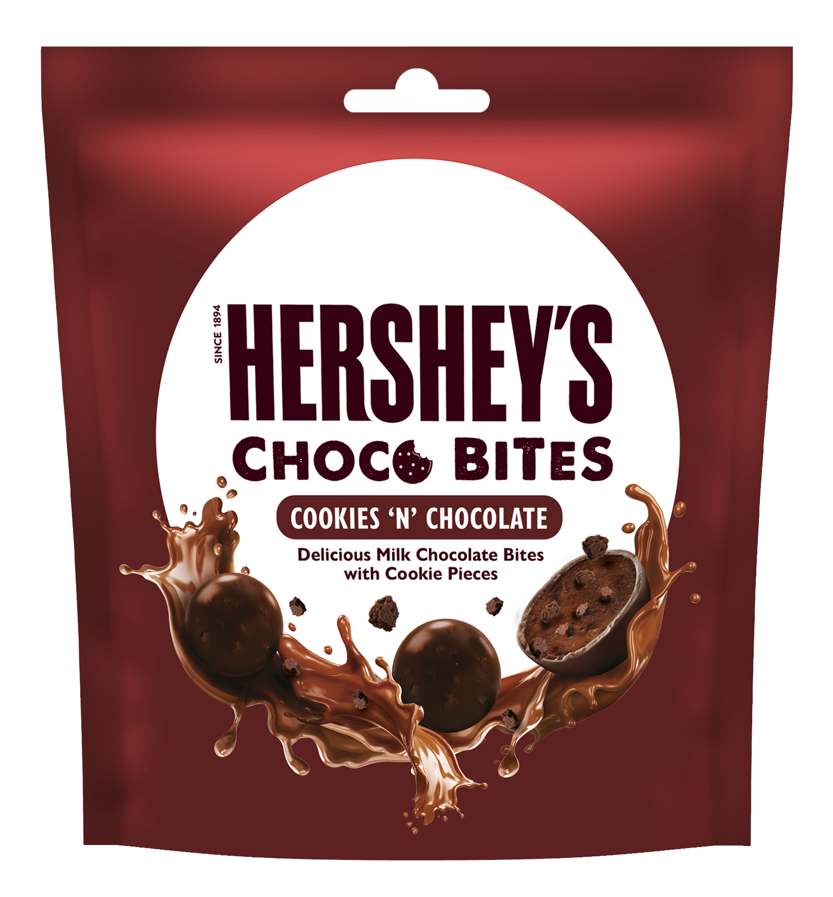 Hershey's Choco Bites Cookies "N" Chocolates Choco Bites with Cookie Pieces 81gm